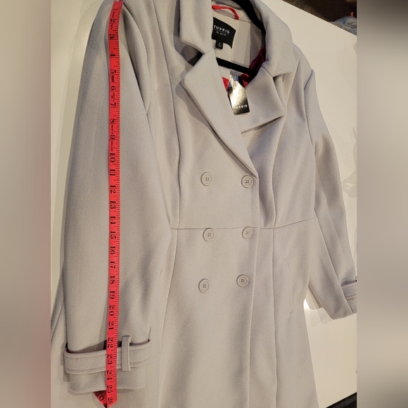 TORRID Hi-Lo Double Breasted Coat Size 2 - Picture 17 of 17
